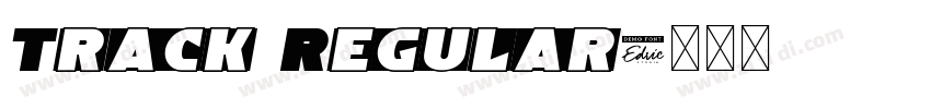 Track Regular字体转换